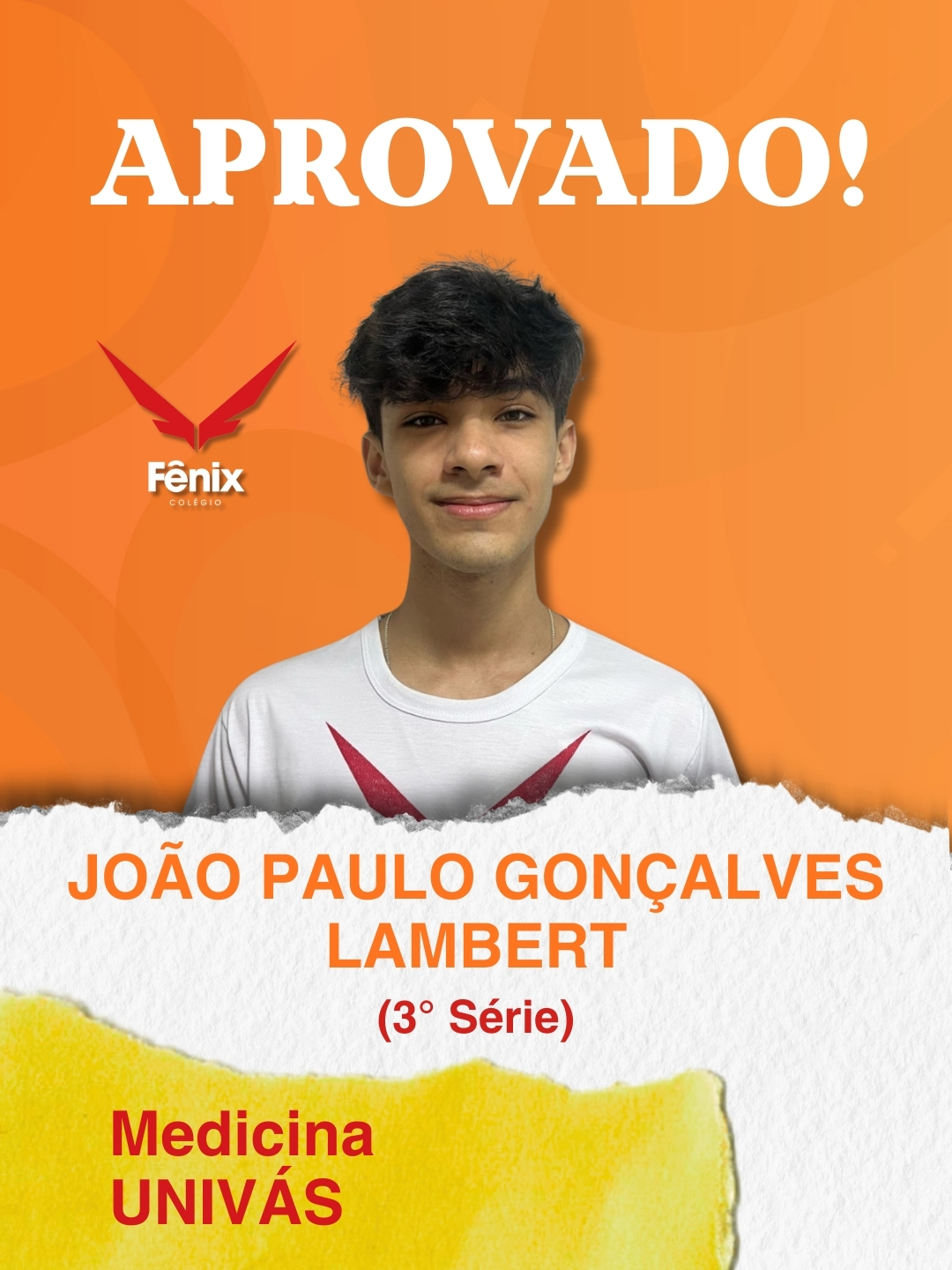 Eduarda Silva Alves [3º Ensino Médio] - Medicina - Universidade Federal de São João Del Rei UFSJ - Colêgio Fênix Pouso Alegre