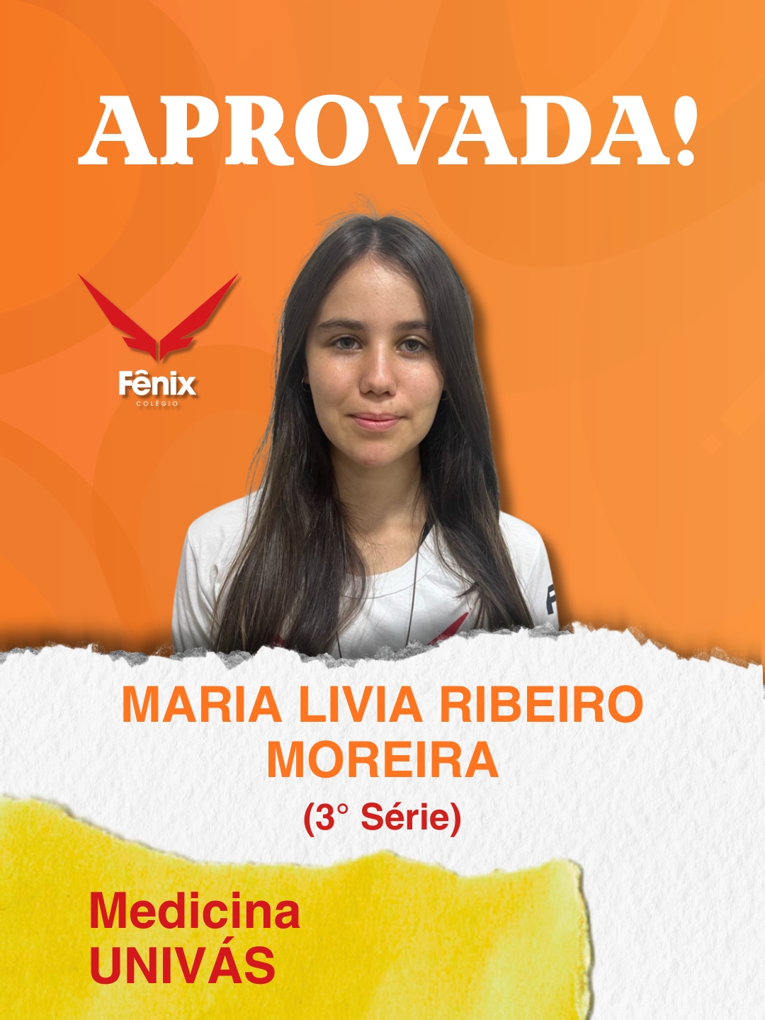 Eduarda Silva Alves [3º Ensino Médio] - Medicina - Universidade Federal de São João Del Rei UFSJ - Colêgio Fênix Pouso Alegre