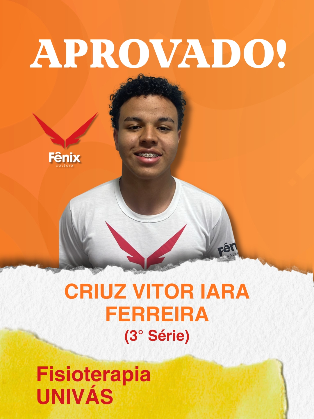 Eduarda Silva Alves [3º Ensino Médio] - Medicina - Universidade Federal de São João Del Rei UFSJ - Colêgio Fênix Pouso Alegre