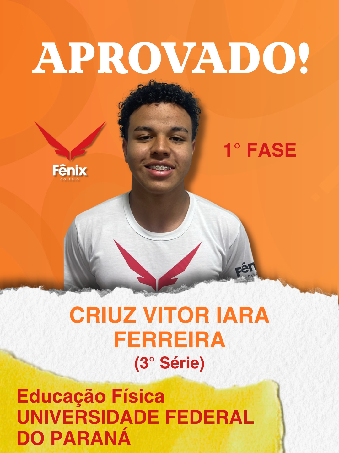 Eduarda Silva Alves [3º Ensino Médio] - Medicina - Universidade Federal de São João Del Rei UFSJ - Colêgio Fênix Pouso Alegre