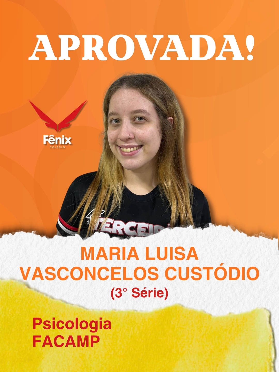 Eduarda Silva Alves [3º Ensino Médio] - Medicina - Universidade Federal de São João Del Rei UFSJ - Colêgio Fênix Pouso Alegre